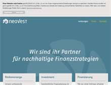 Tablet Screenshot of neovest.at